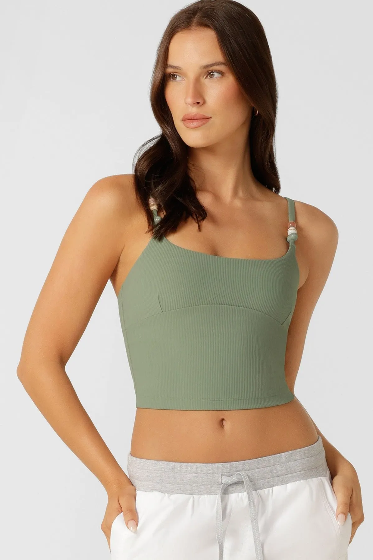 Elemental Tank Bra Combo | Light Khaki