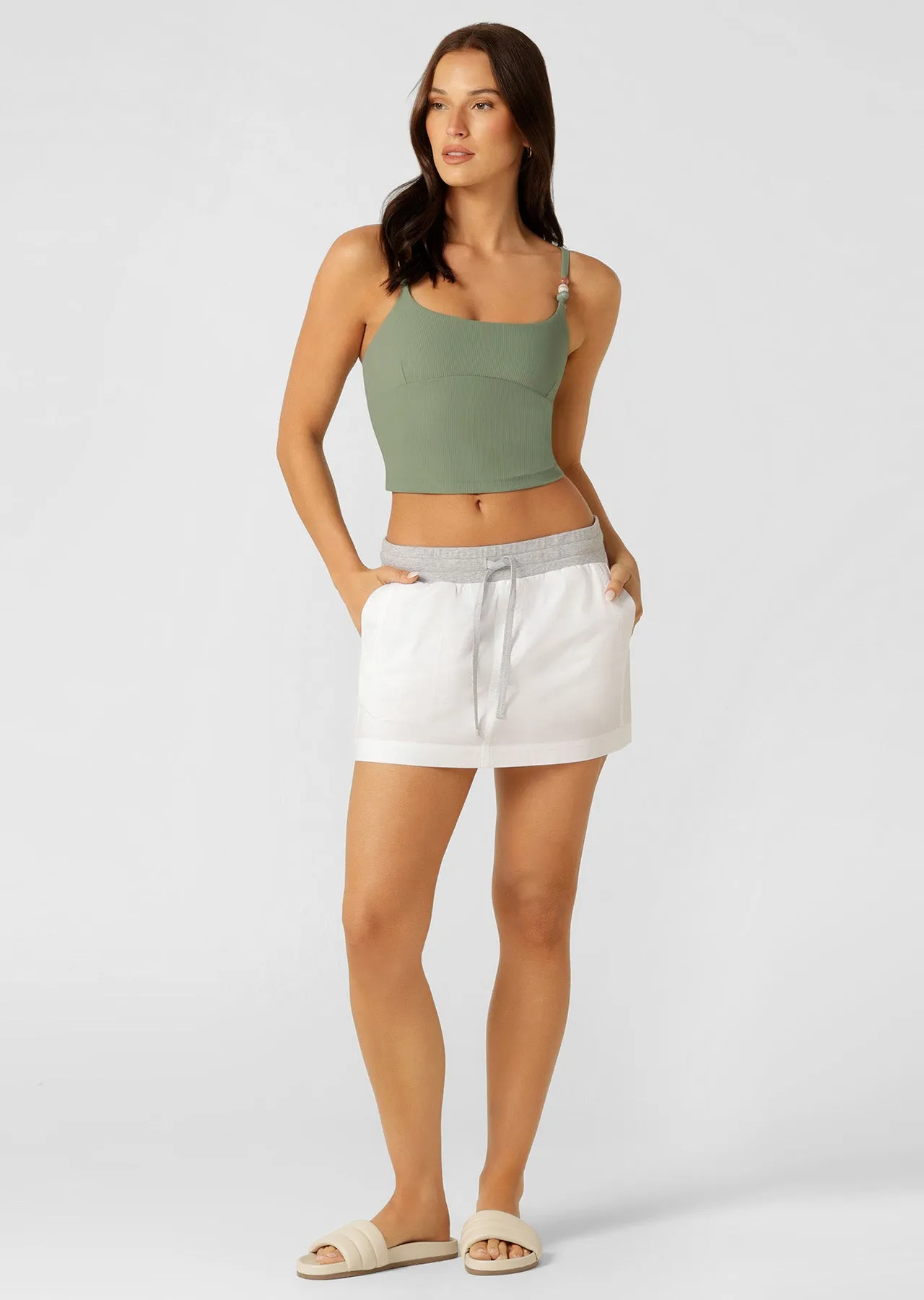 Elemental Tank Bra Combo | Light Khaki