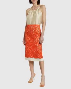 ELLIE Lace Pencil Skirt