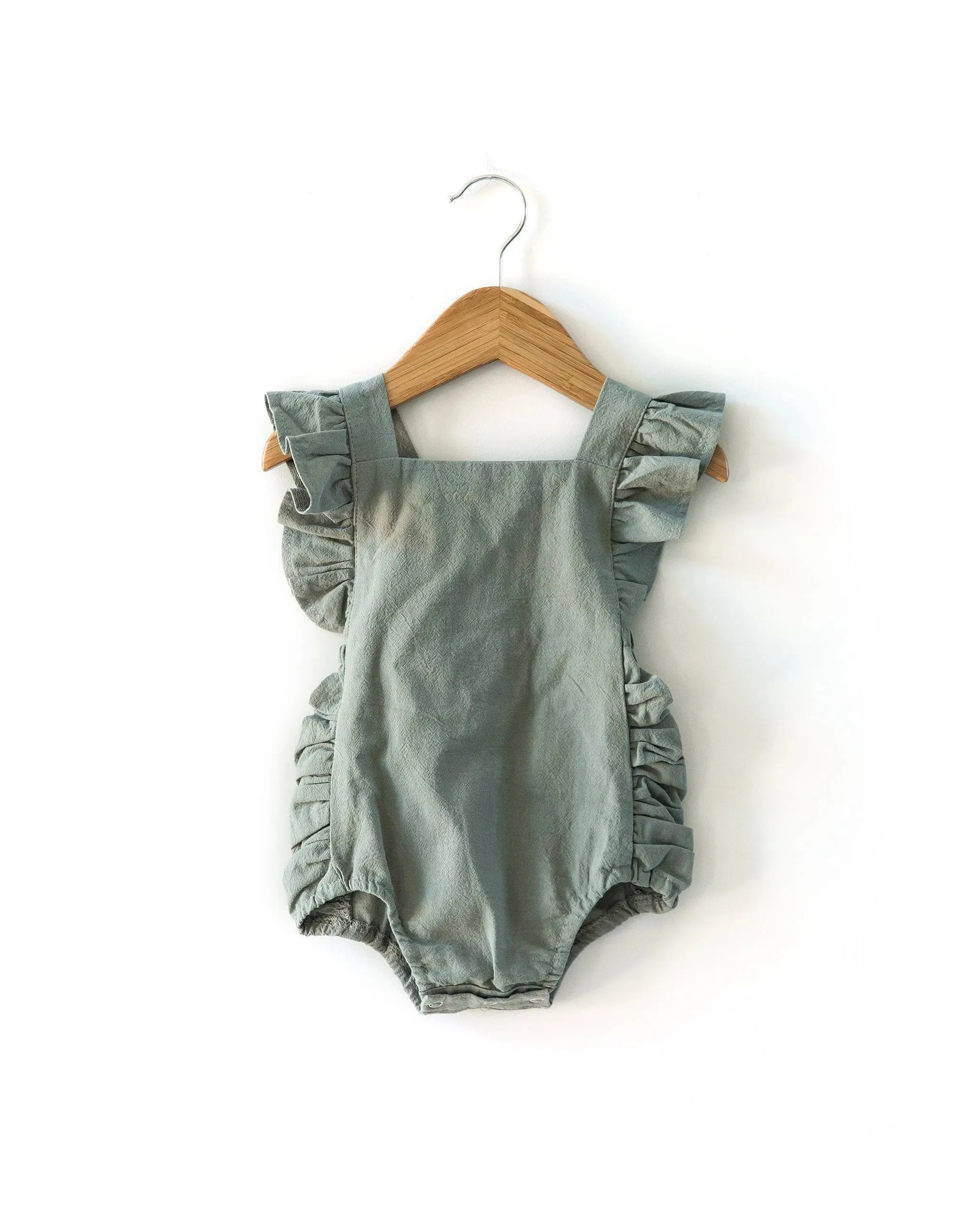 Evelyn Romper in Sage Green