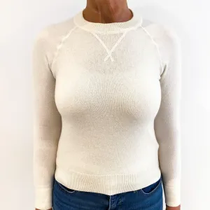 Everlane Cream Sweatshirt Style Cashmere Crew Neck Jumper Medium