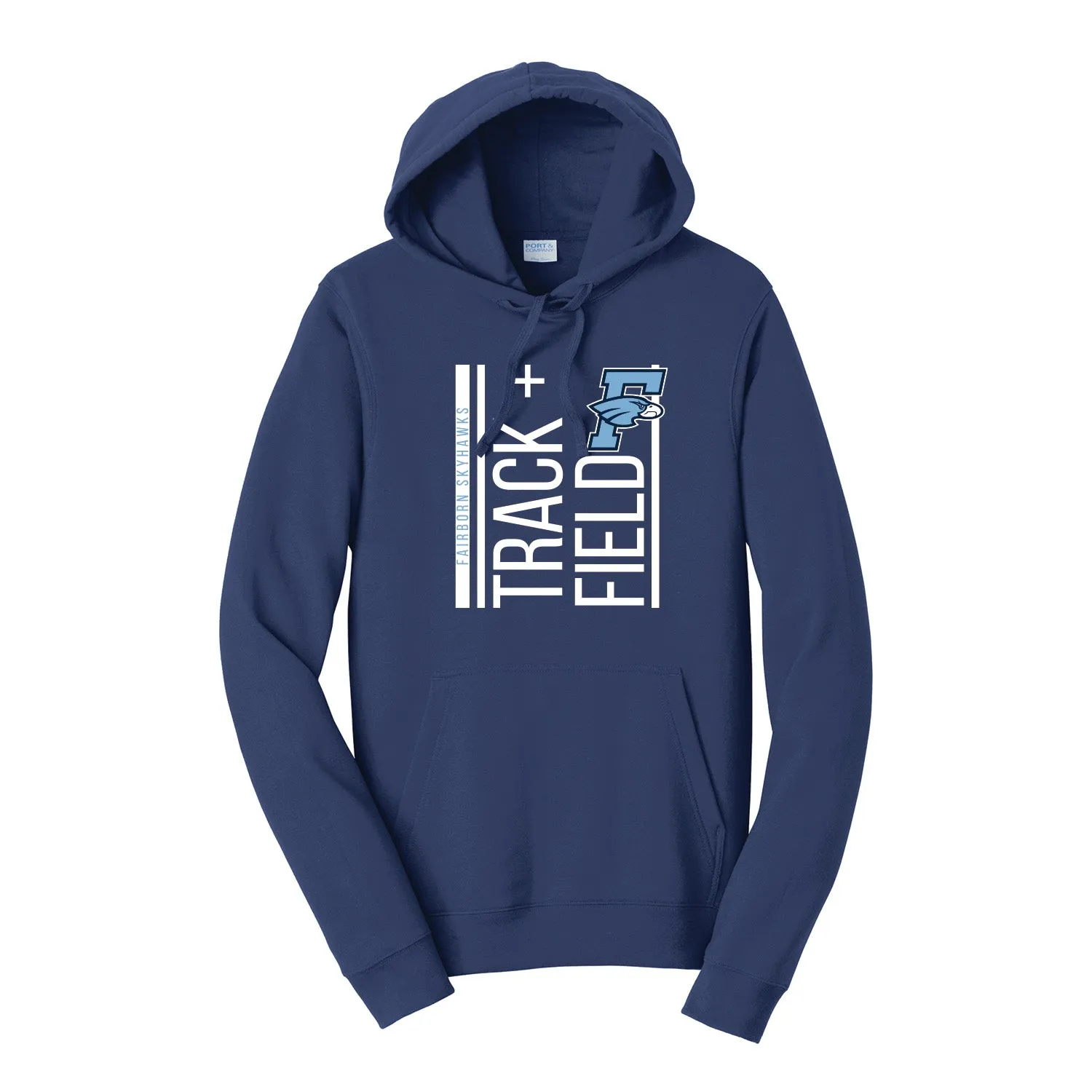 Fairborn Track 2022 - Port & Company® - Port & Company® Fan Favorite™ Fleece Pullover Hooded Sweatshirt (Team Navy)