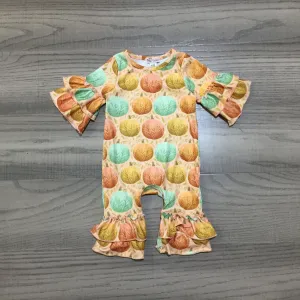 Fancy-Fall Infant Girl's Romper