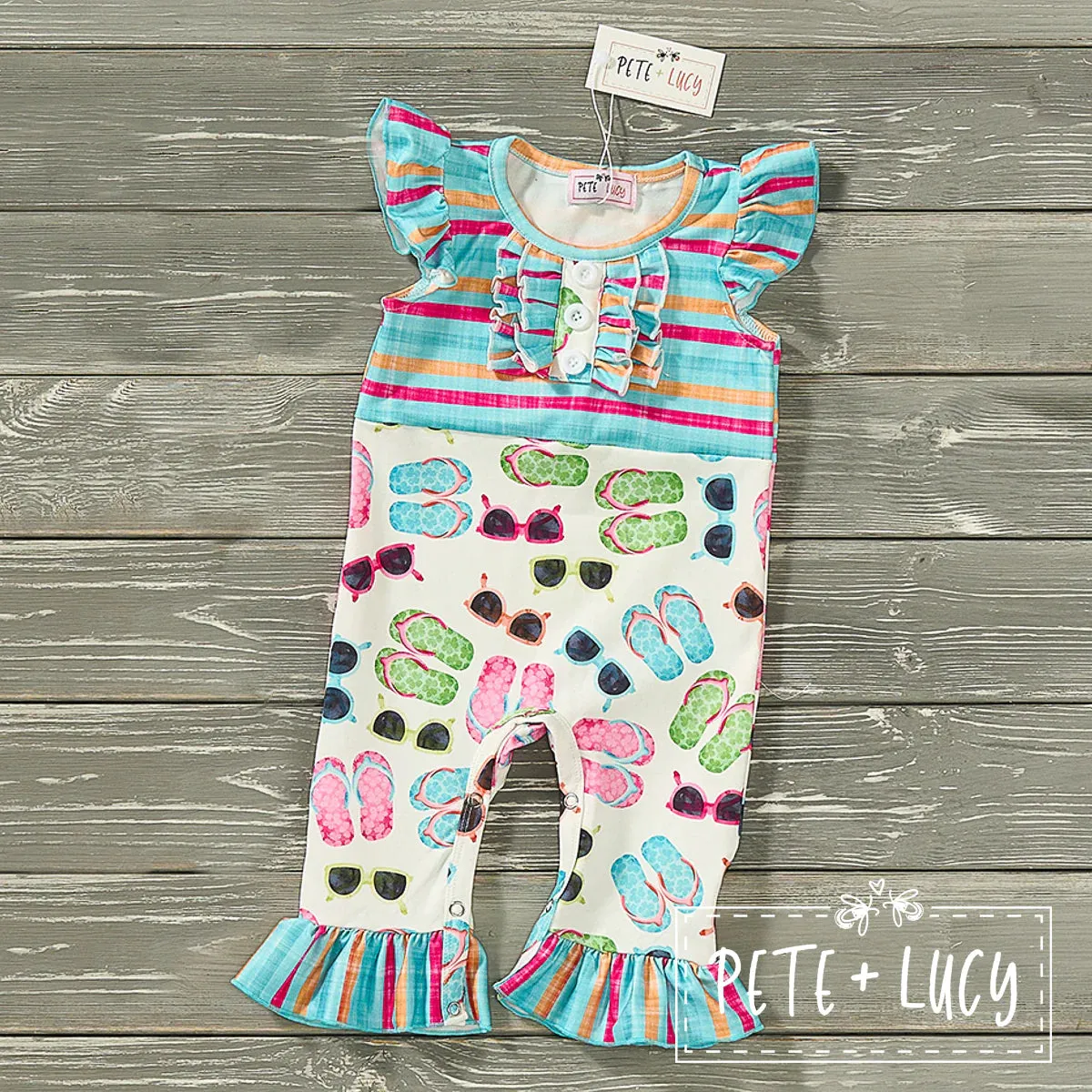 Flip-Flop Summer Infant Girls Romper