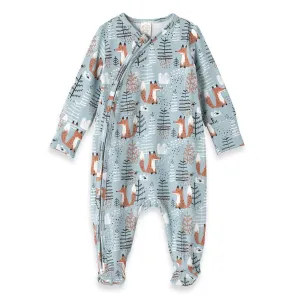 Foxy Forest Zipper Romper