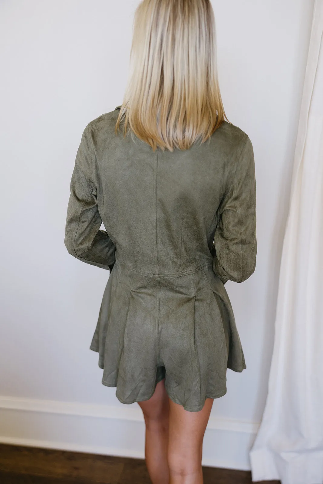 Georgie Romper - Olive