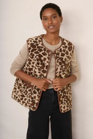 Ginny Borg Gilet - Leopard