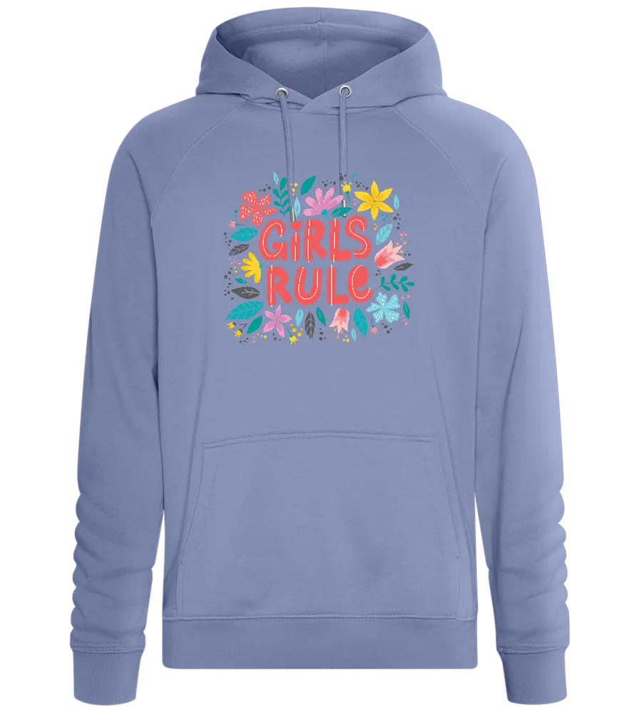 Girls Rule Flowers Design - Comfort unisex hoodie