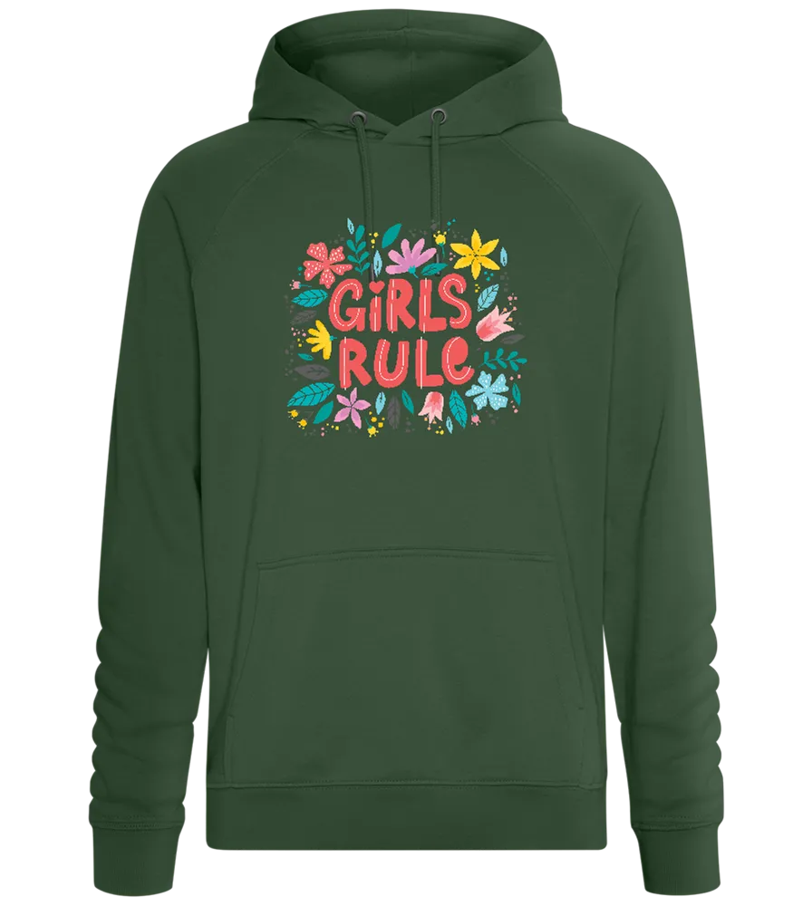 Girls Rule Flowers Design - Comfort unisex hoodie