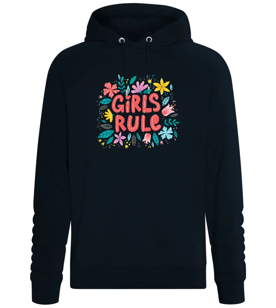 Girls Rule Flowers Design - Comfort unisex hoodie