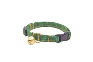 Green & Gold Marble Cat Collar