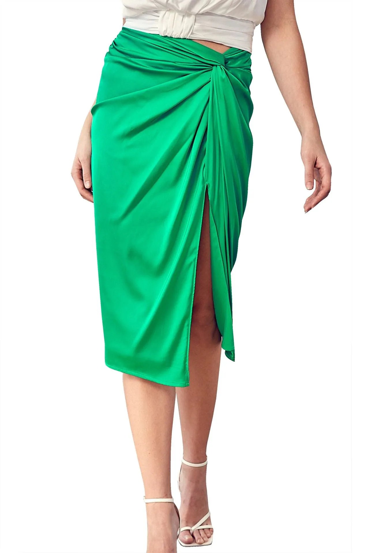 Green Sarong Skirt for Women