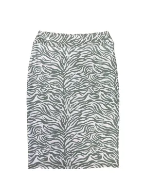 Green Zebra Pencil Swim Skirt