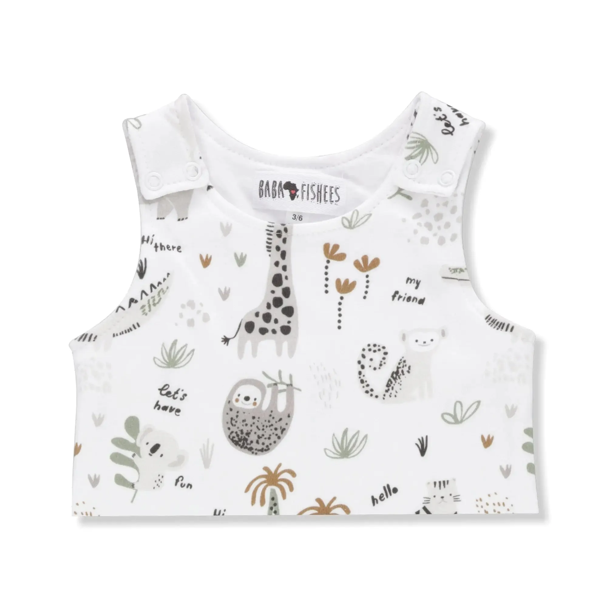 HAREM ROMPER - HI THERE WHITE