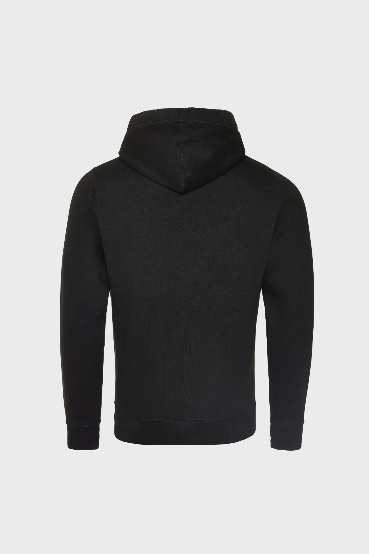 HATG Black Logo Cowl Neck Hoodie