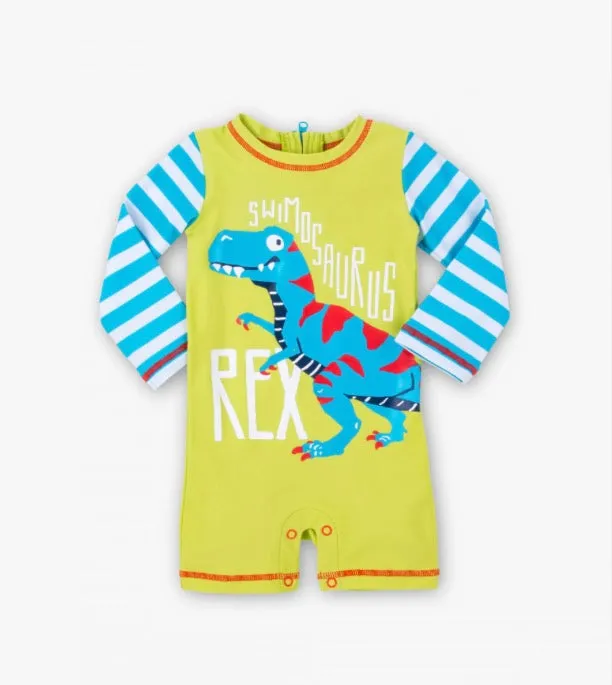 Hatley Roaring T-Rex Baby Rash Guard