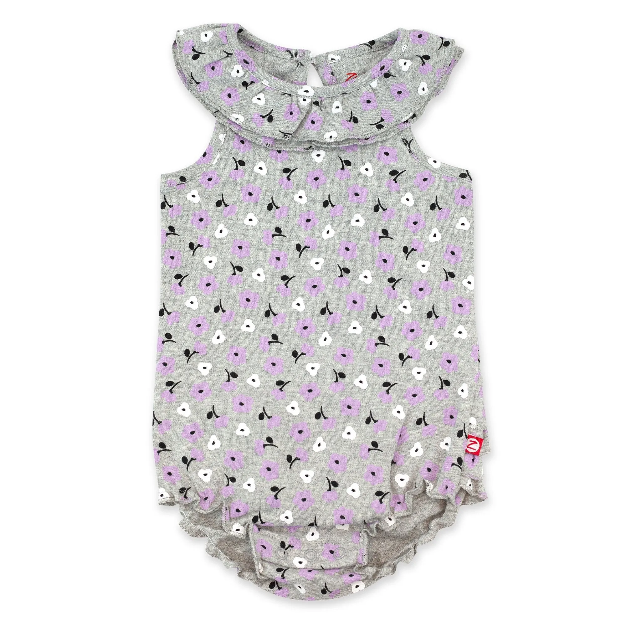 Heather Primrose Organic Cotton Ruffle Romper