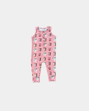 Henley Tank Romper - Juice Box