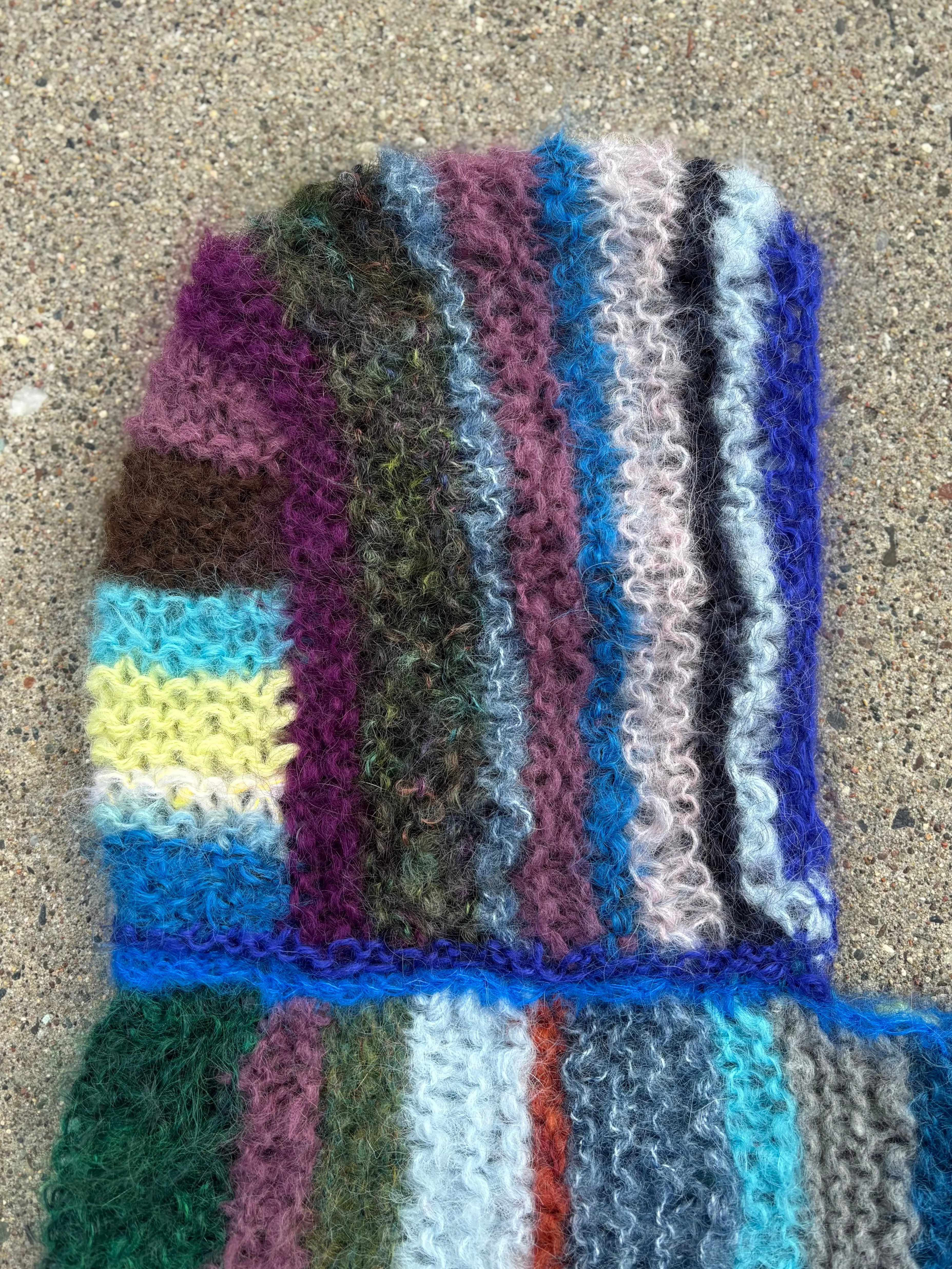 Hood Scarf~Gem Stripes