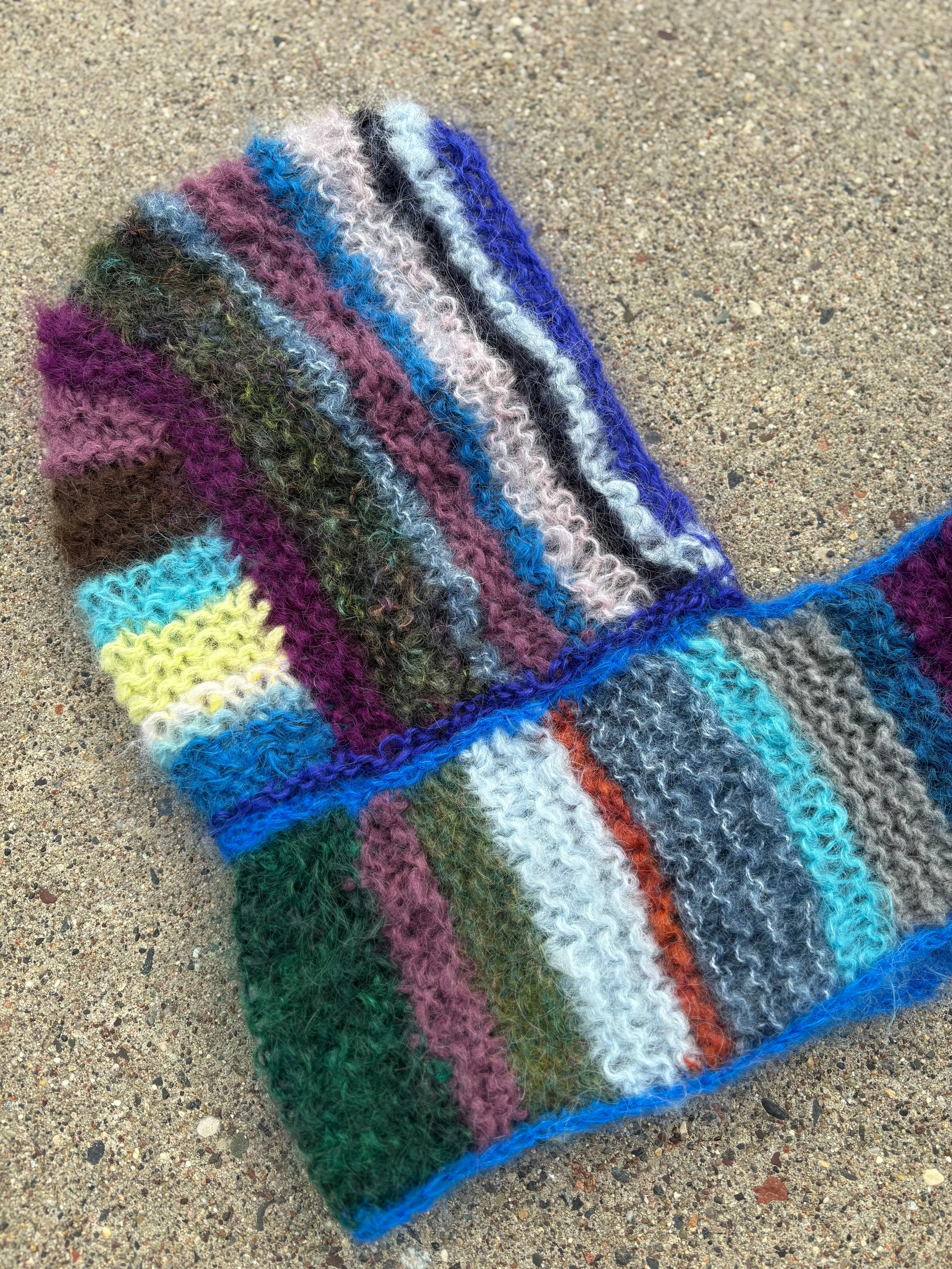 Hood Scarf~Gem Stripes