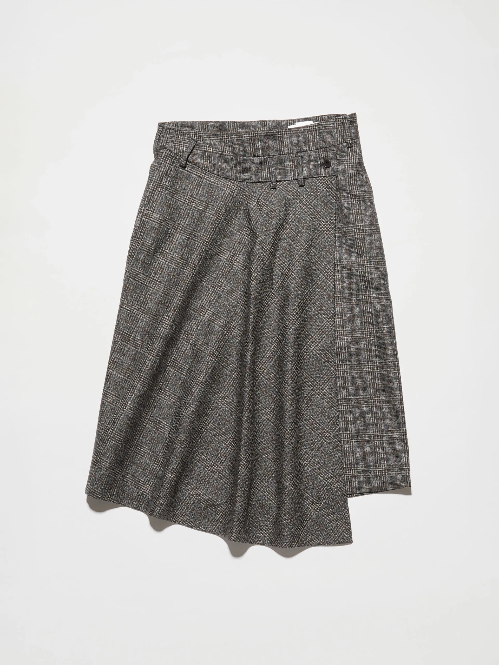 HOPE Depend Skirt Grey Glencheck