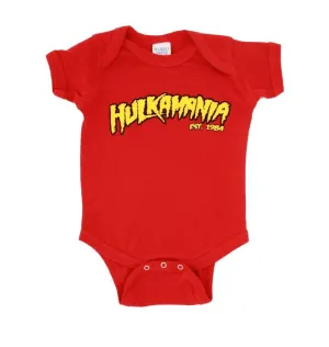 Hulk Hogan Logo Red Snapsuit Infant Baby Romper