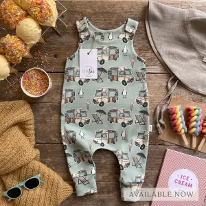 Ice Cream Van Long Romper | Ready To Post