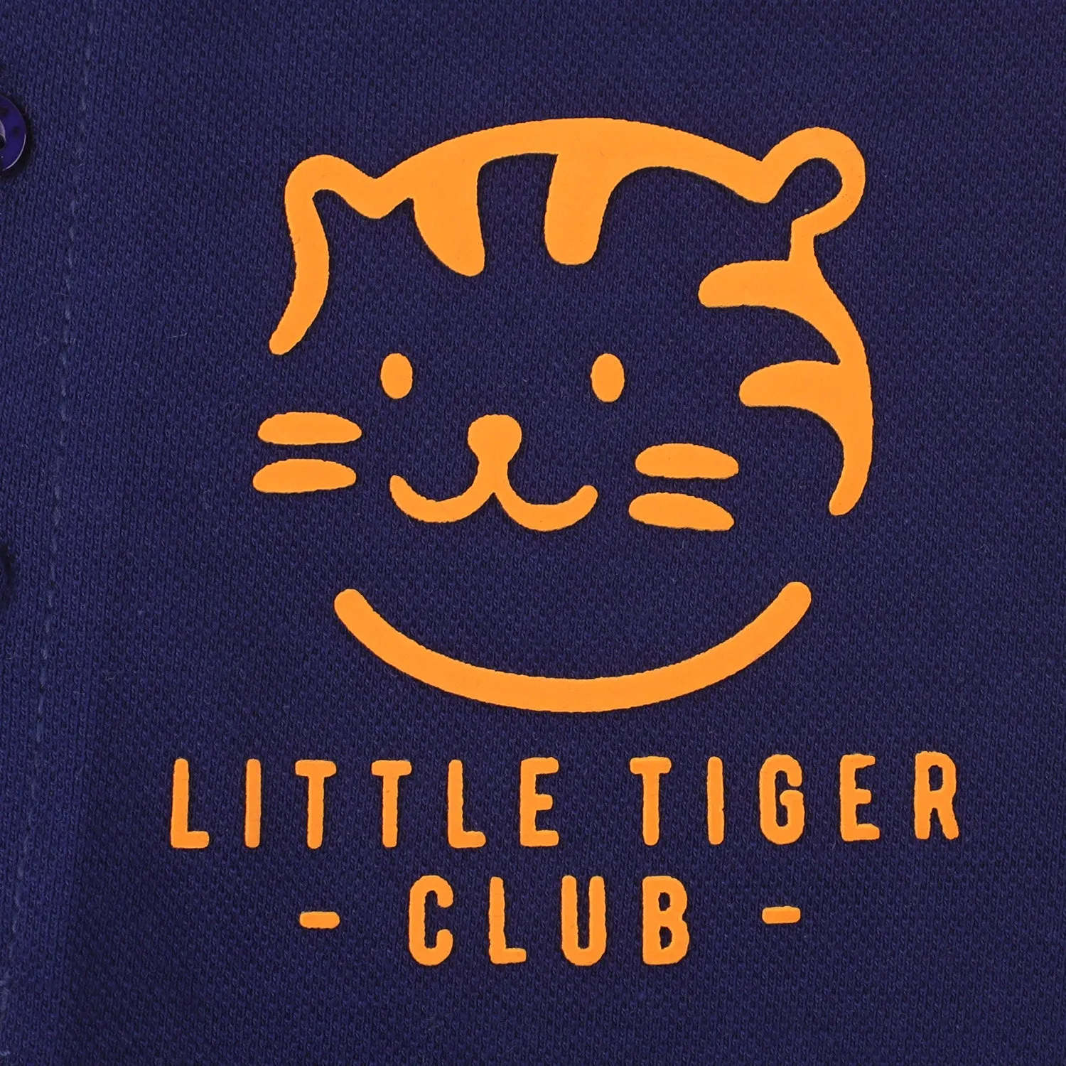 Infant Boys Knitted Romper Little Tiger - NAVY