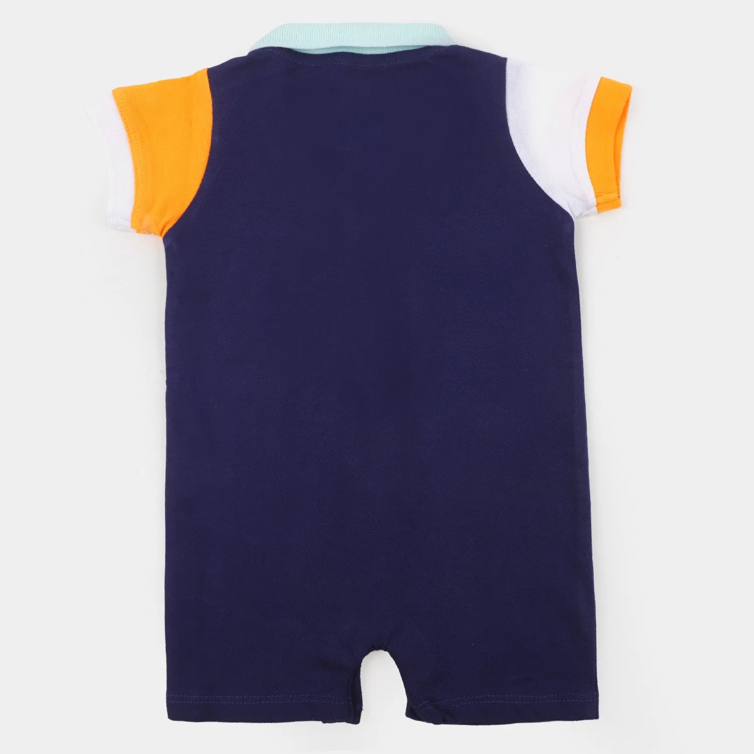 Infant Boys Knitted Romper Little Tiger - NAVY