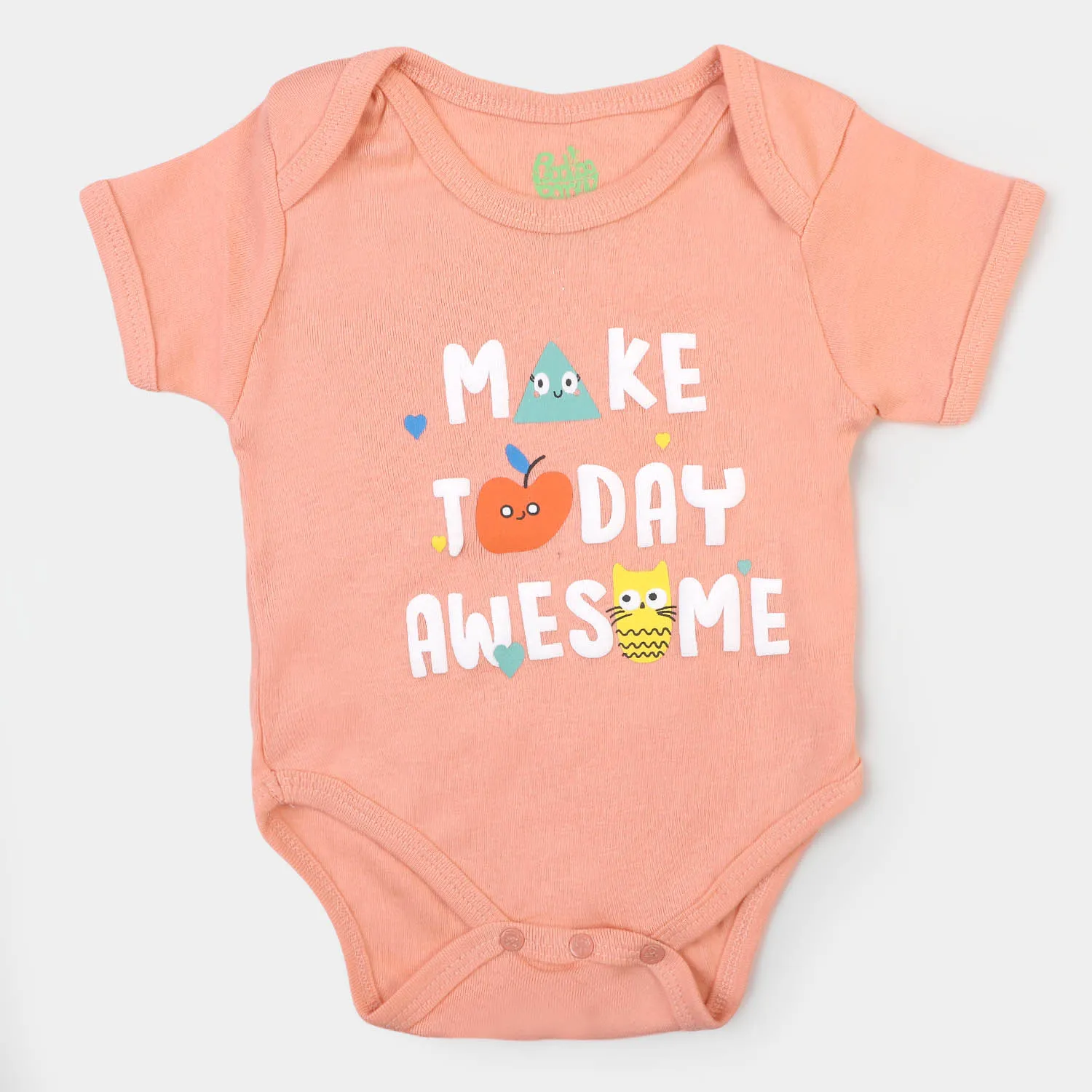 Infant Boys Romper Make Today Awesome - Peach