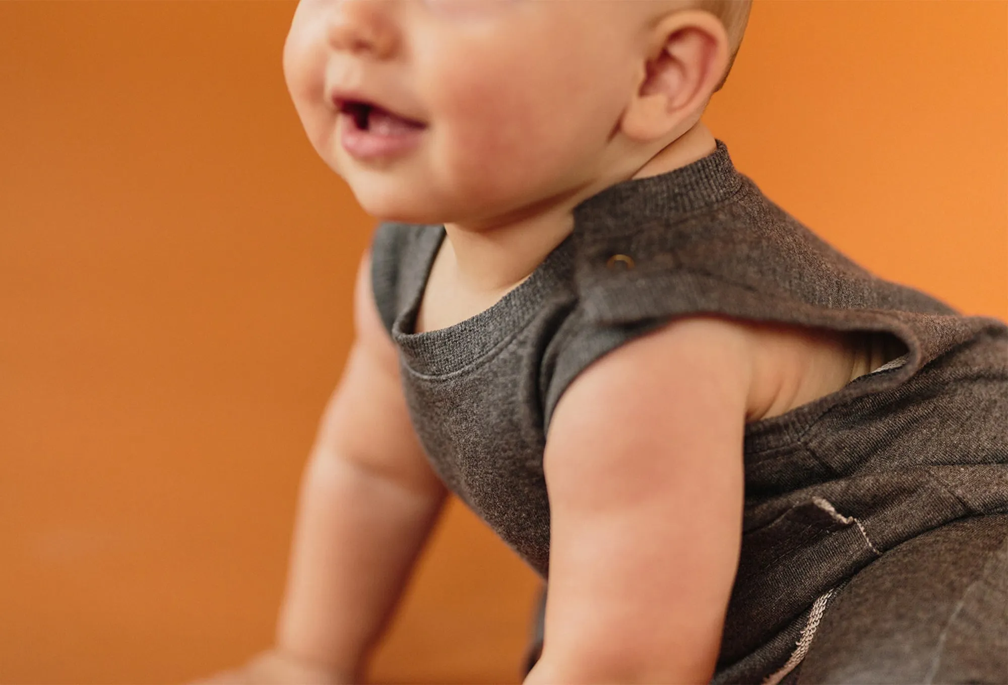 Infant sleeveless romper