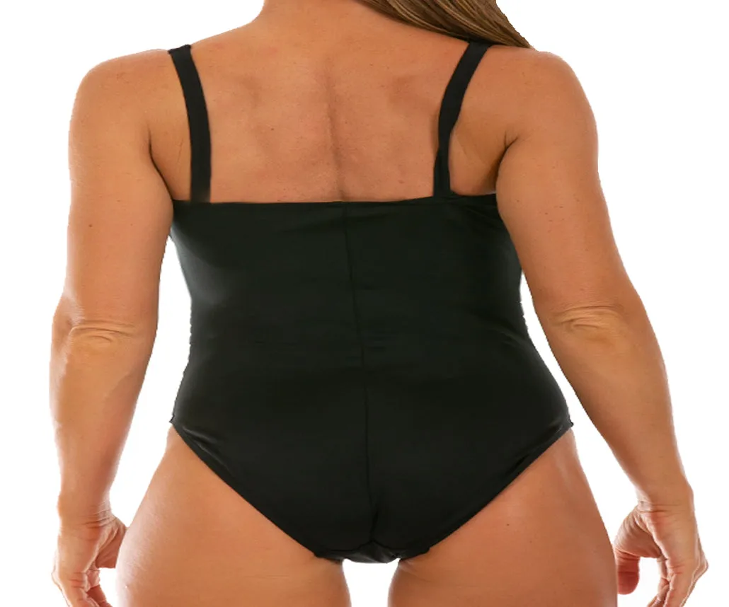 InstantFigure Curvy Swimsuit Scoop with shirred side One Piece 13592PC by InstantFigure INC