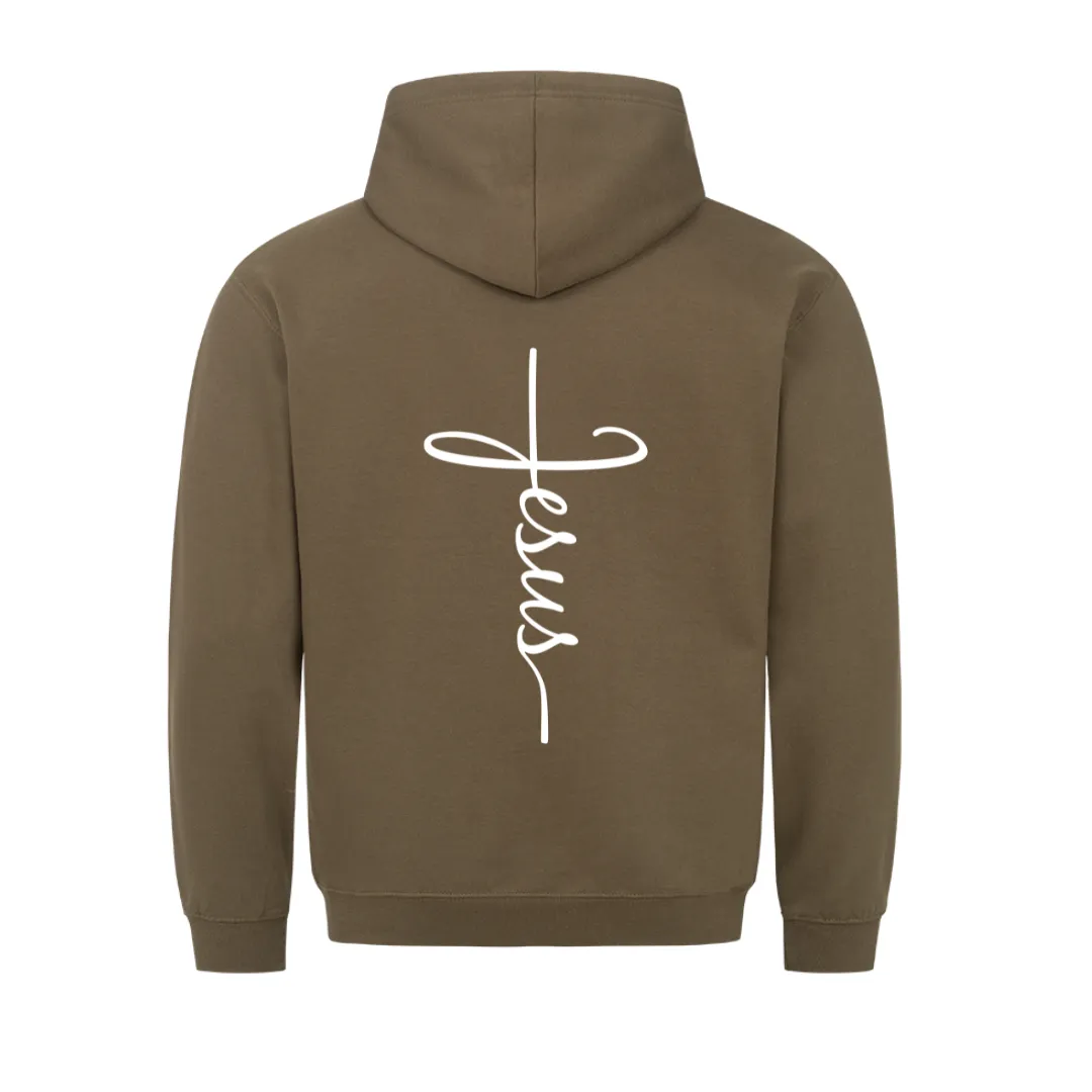 Jesus Simple Hoodie BackPrint