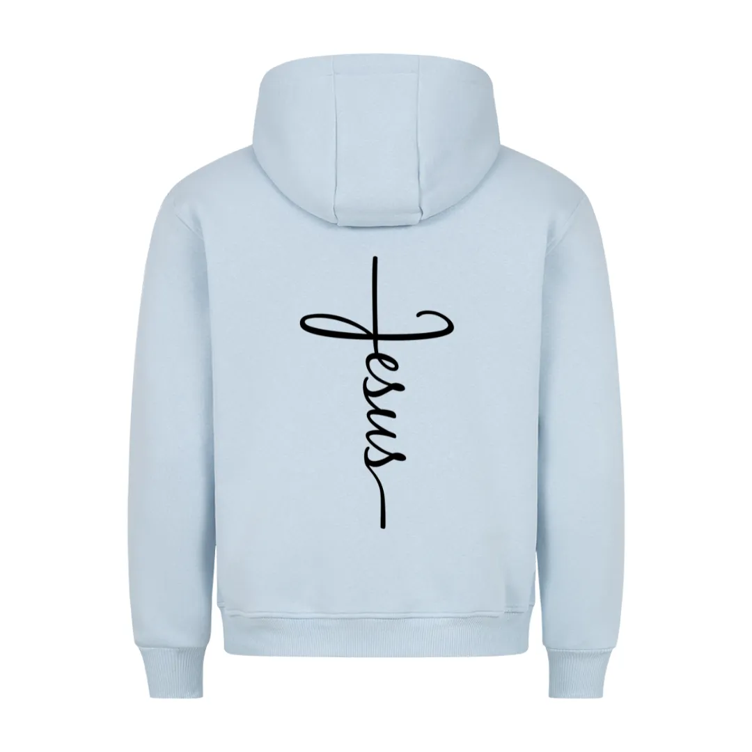 Jesus Simple Hoodie BackPrint