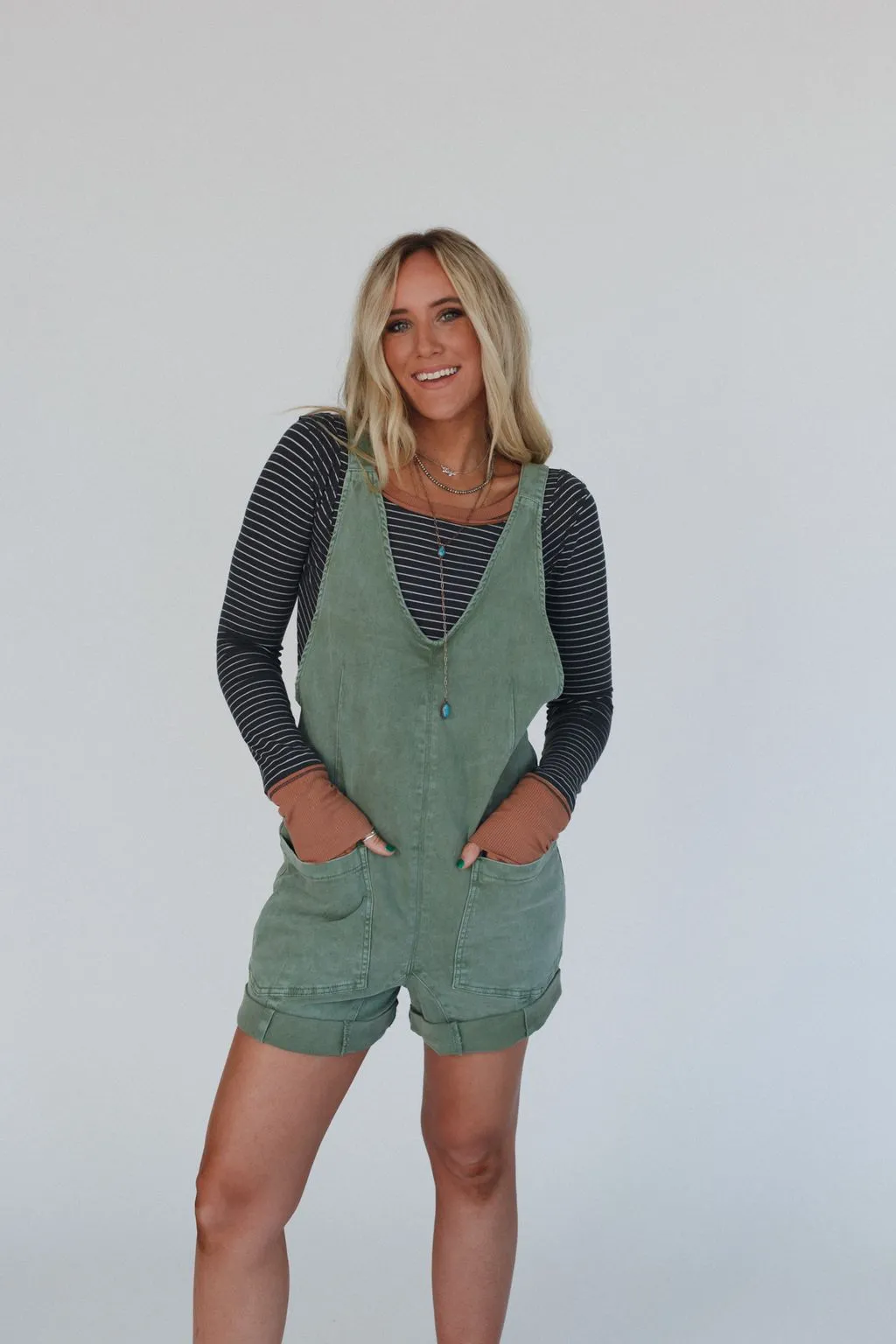 Jordyn Romper - Olive