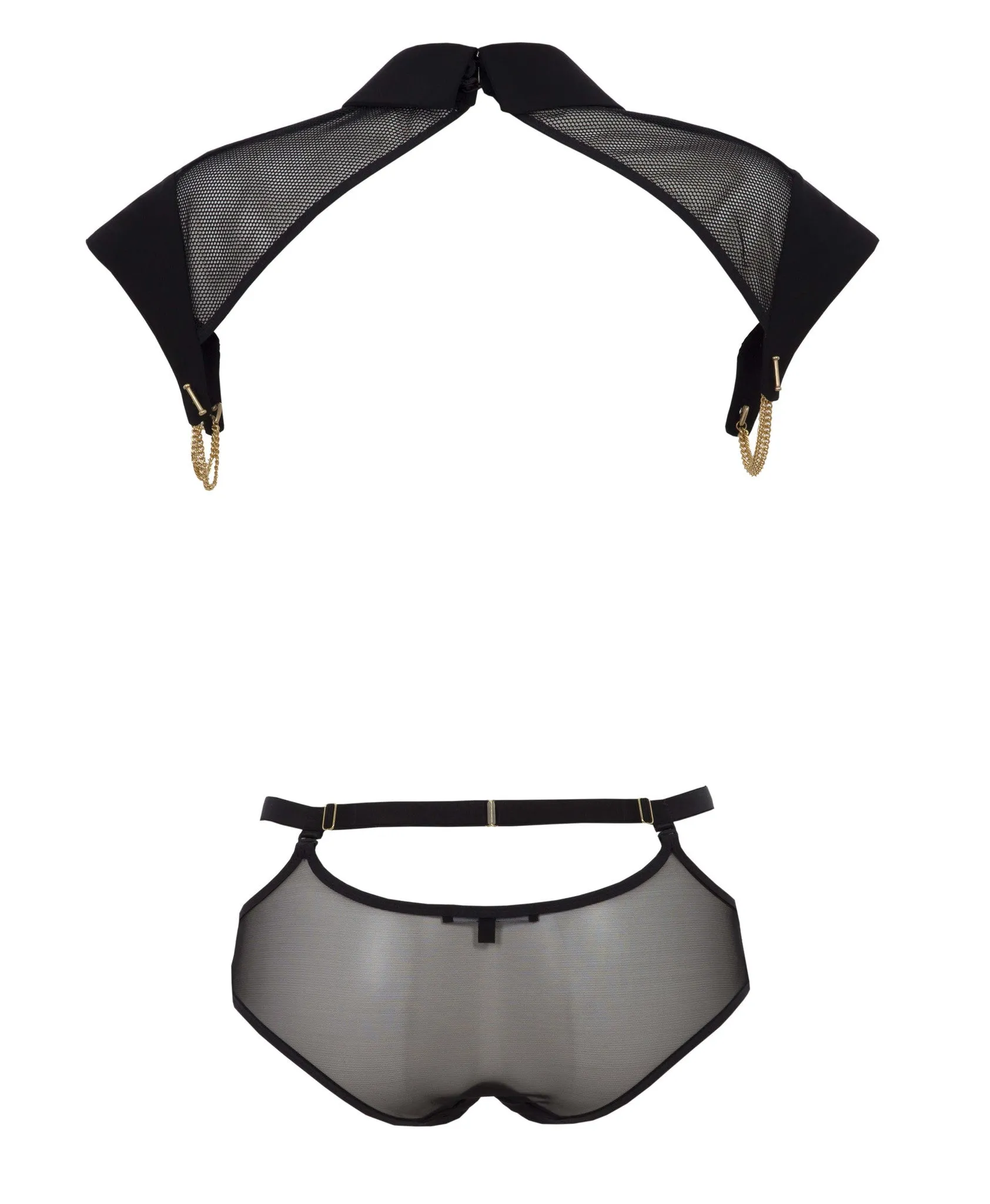 Josephine Collar and Mesh Brief Body Harness