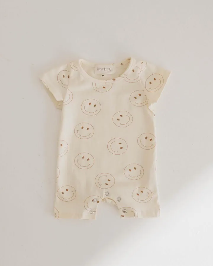 Just Smile Ivory  | T-Shirt Romper