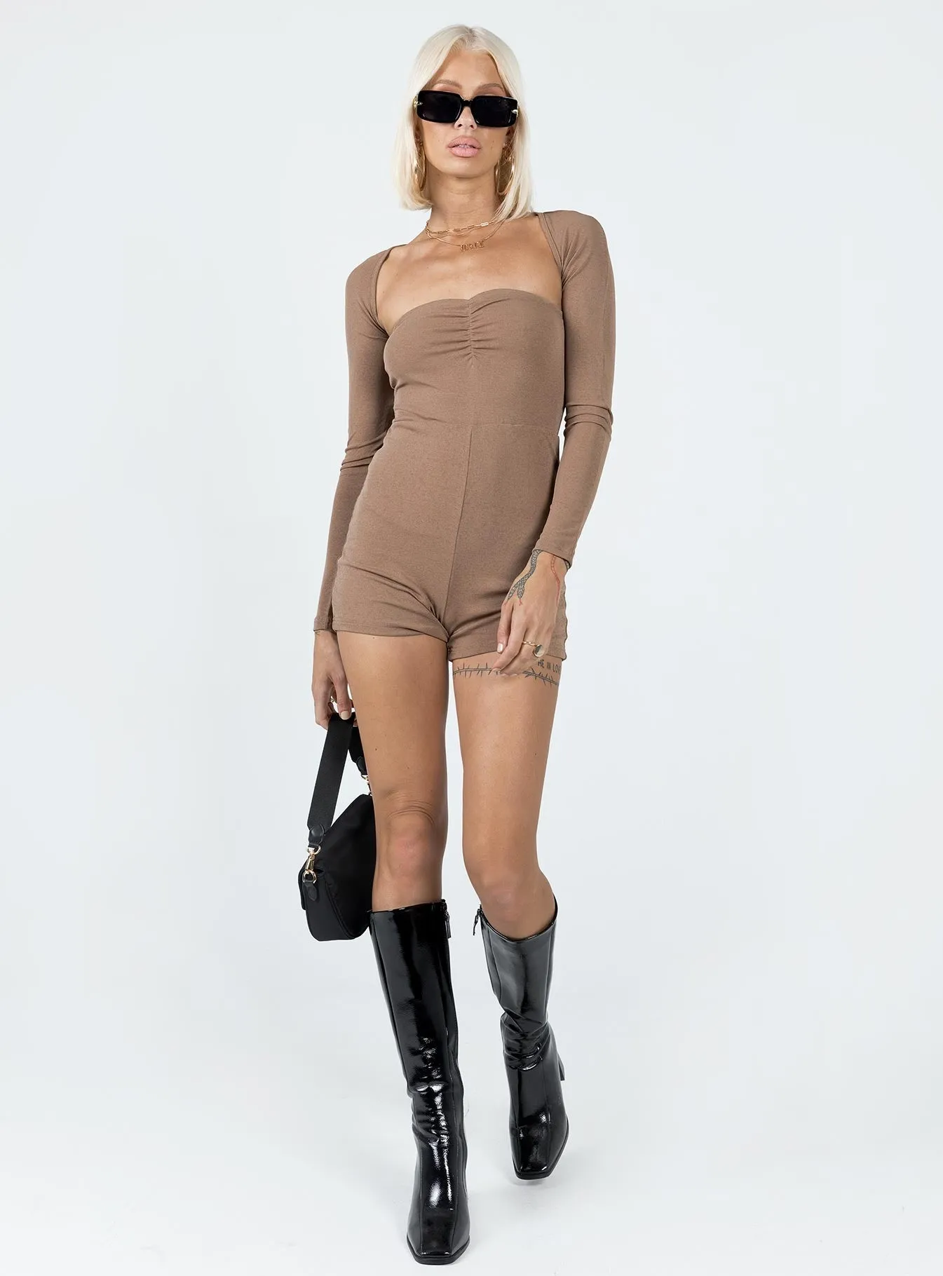 Karlie Romper Beige