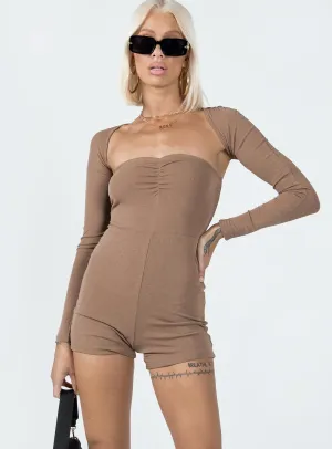 Karlie Romper Beige