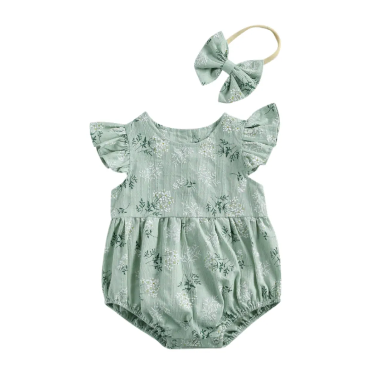 KEELY Floral Romper with Headband