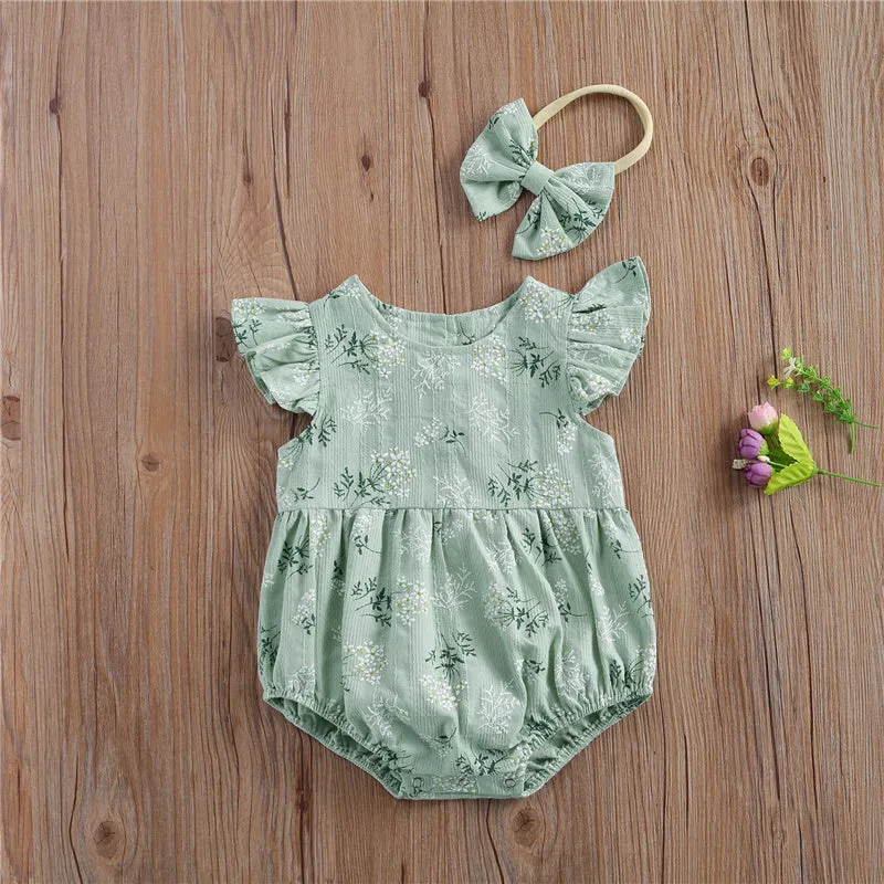 KEELY Floral Romper with Headband