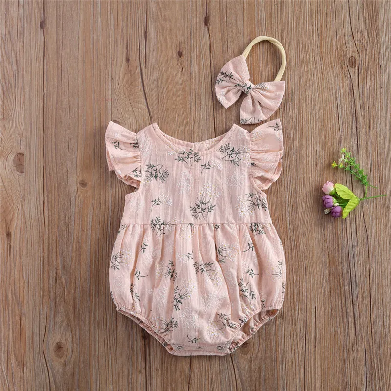 KEELY Floral Romper with Headband