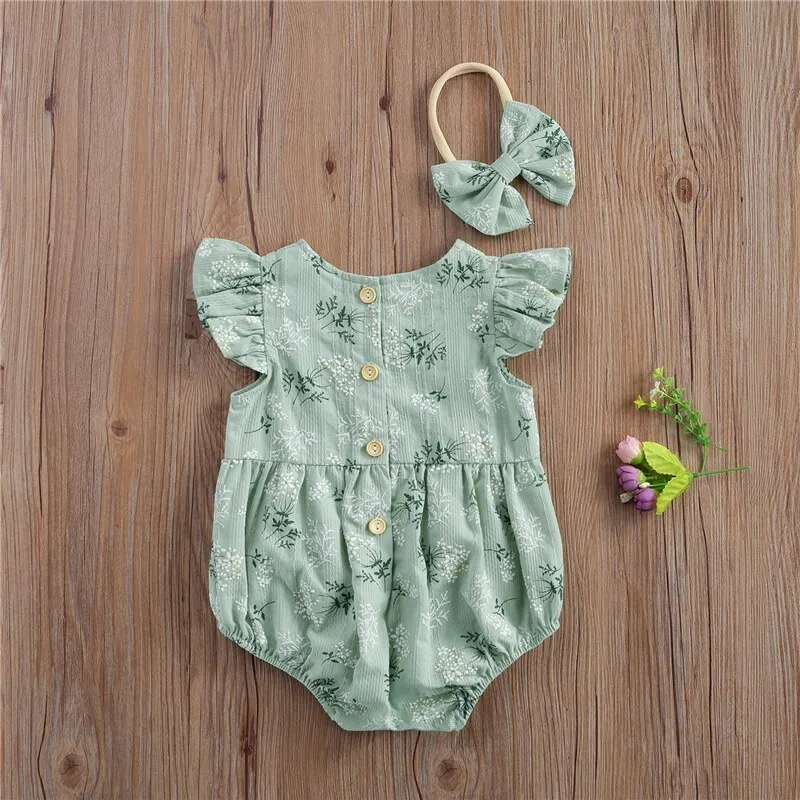 KEELY Floral Romper with Headband