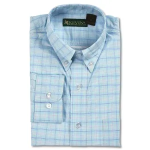 Kevin's Long Sleeve Checked Performance Dress Shirt