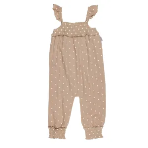 Kids Embroidered Muslin Sleeveless Romper