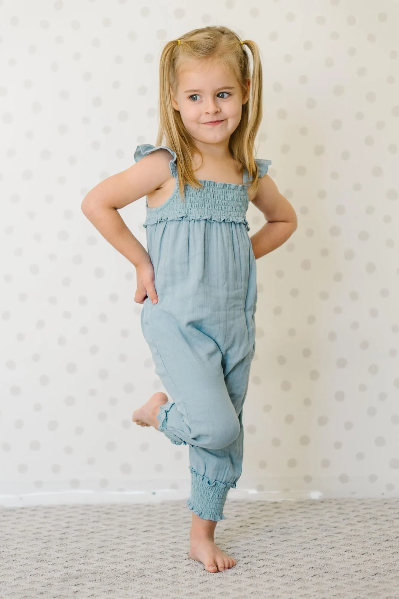 Kids Muslin Sleeveless Romper