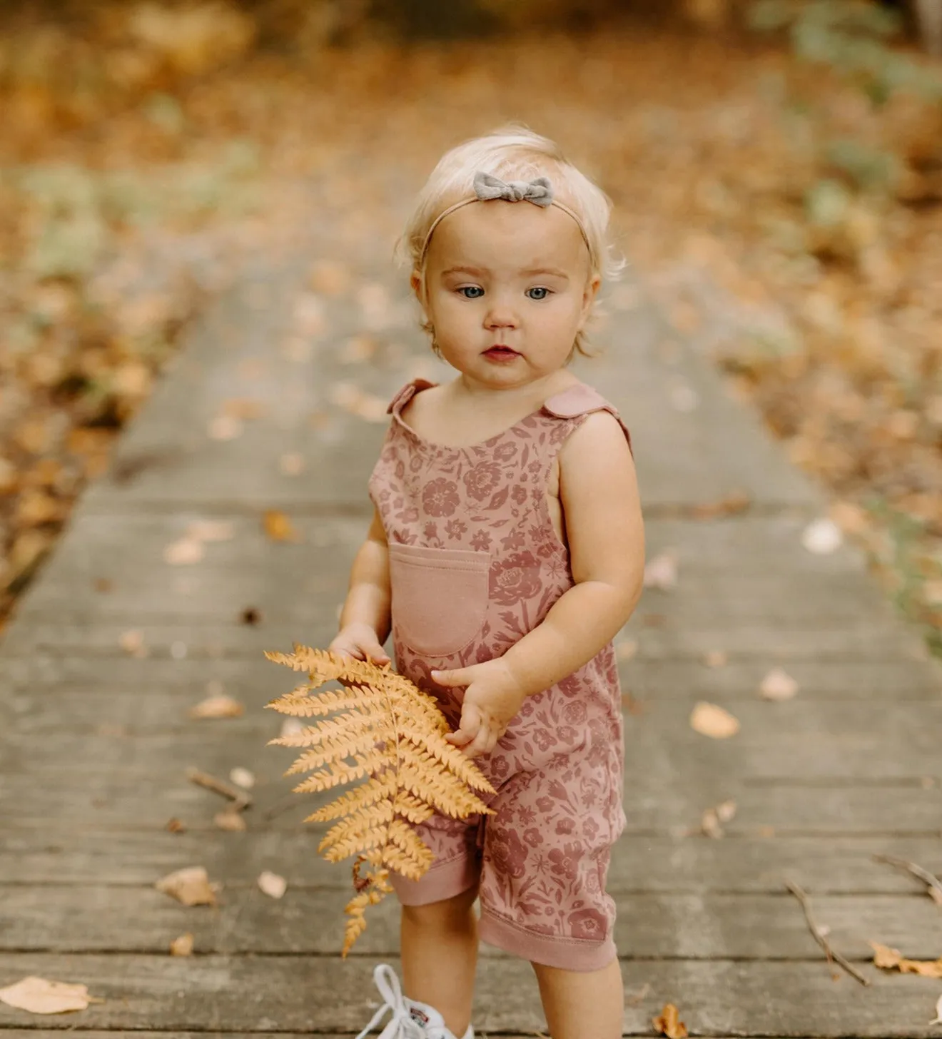 Kids' Organic Printed Sleeveless Romper