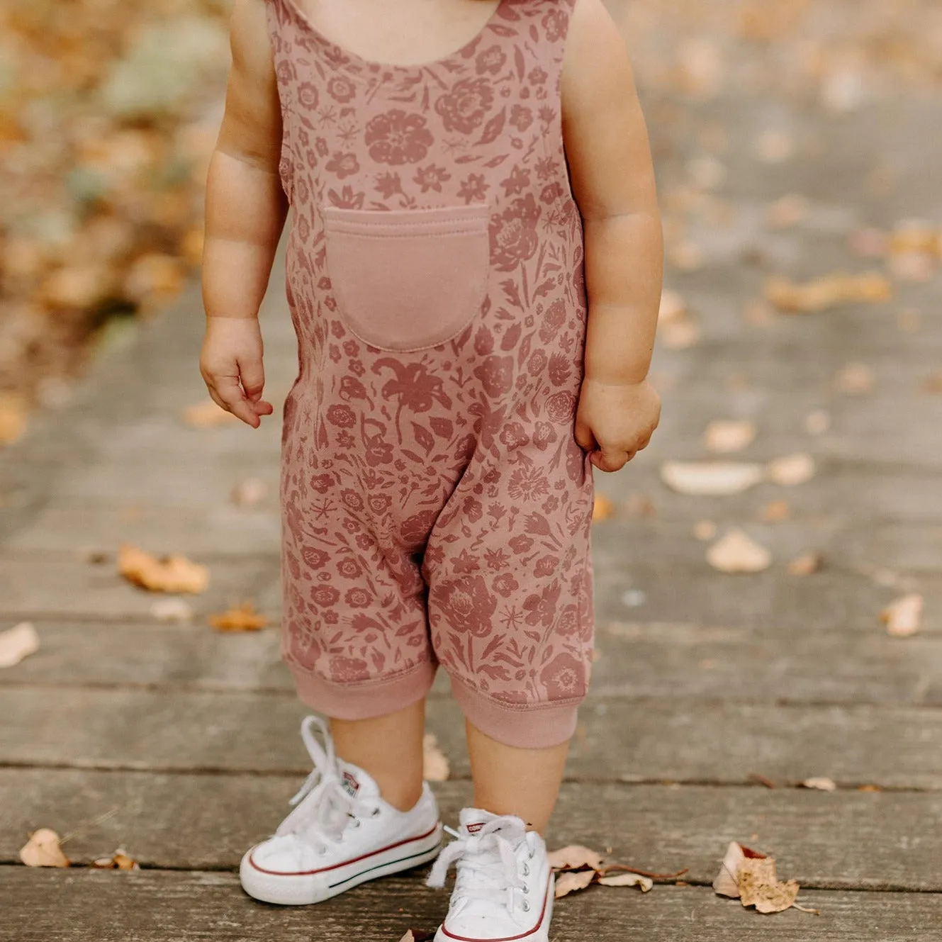 Kids' Organic Printed Sleeveless Romper