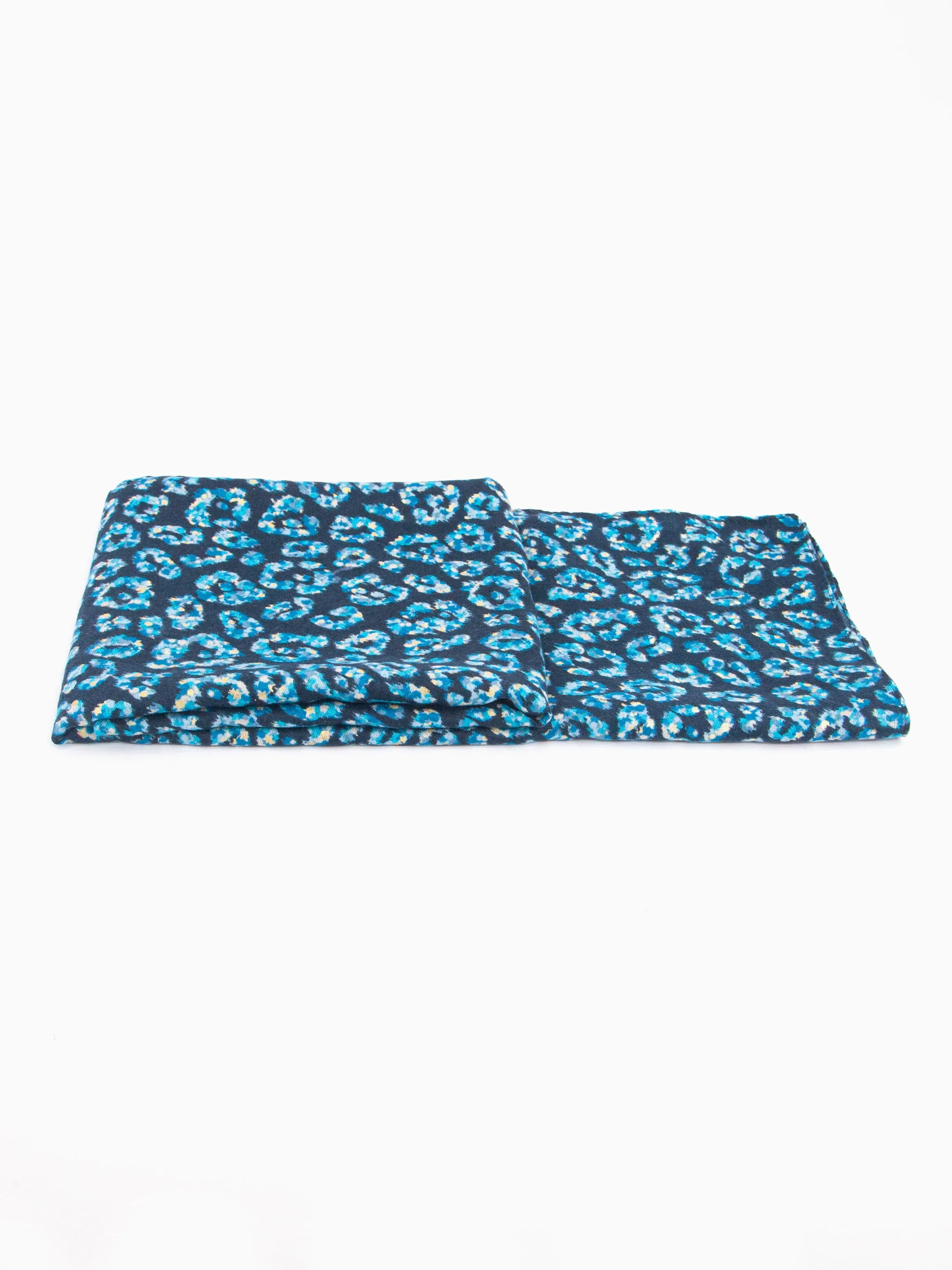 Kim Lightweight Scarf - Blue, Animal Foil