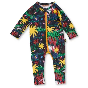 Kip & Co Swamp Organic LS Zip Romper